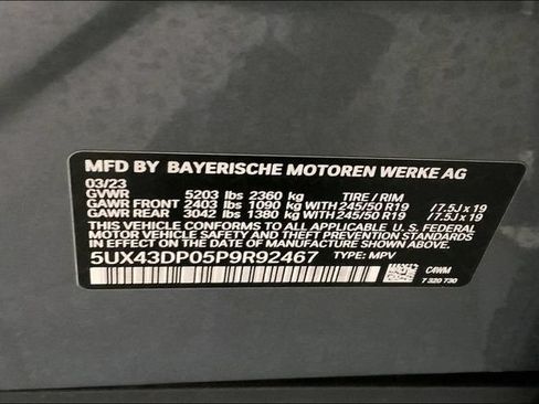Used 2023 BMW X3 sDrive30i w/ Convenience Package RWD image 13