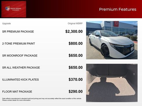 New 2026 Nissan Sentra SR w/ SR Premium Package FWD image 3