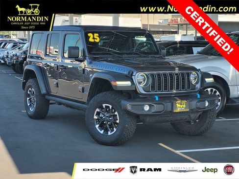 Certified 2025 Jeep Wrangler Unlimited Rubicon 4xe w/ Convenience Group AWD/4WD image 1
