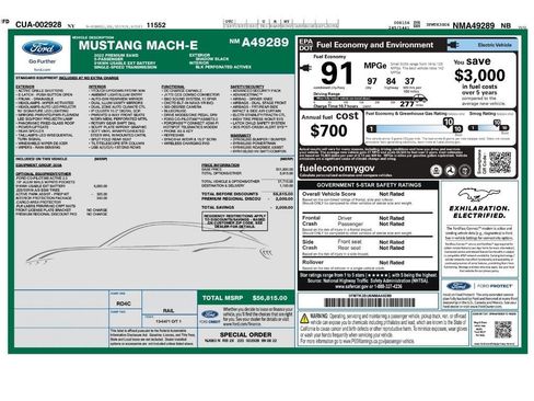 Used 2022 Ford Mustang Mach-E Premium AWD/4WD image 2
