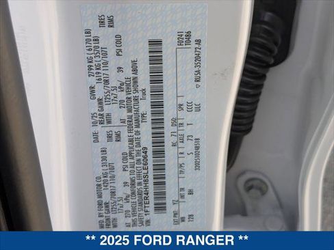 New 2025 Ford Ranger XLT image 16