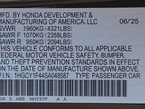 Certified 2025 Honda Accord SE image 30