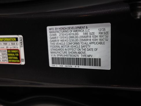 Used 2026 Honda Odyssey EX-L image 30
