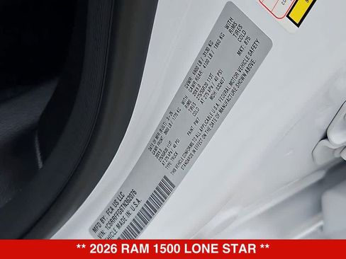 New 2026 RAM 1500 Lone Star AWD/4WD image 38
