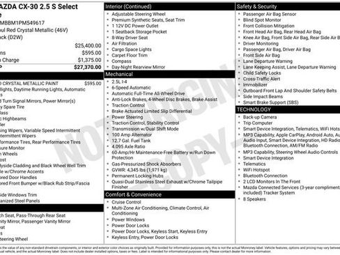 Certified 2023 MAZDA CX-30 AWD 2.5 S w/ Select Package image 5