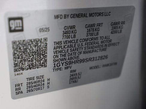 Used 2025 Cadillac Escalade V w/ LPO, ONYX Package image 57