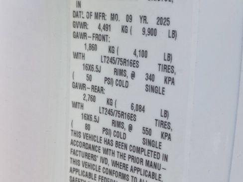 New 2025 Chevrolet Express 3500 w/ Power Convenience Package RWD image 25