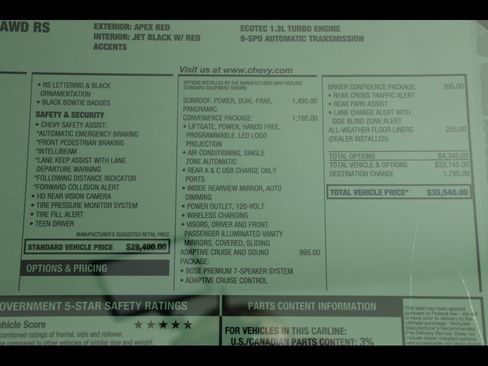 New 2026 Chevrolet TrailBlazer RS w/ Convenience Package image 24