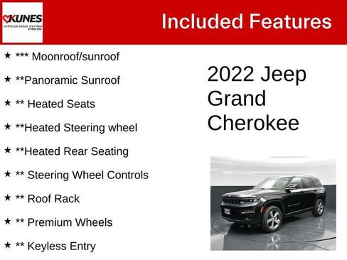 Used 2022 Jeep Grand Cherokee Limited w/ Trailer Tow Prep Group (B) image 5