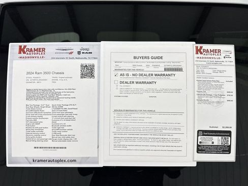 Used 2024 RAM 3500 SLT w/ Quick Order Package 2YG SLT image 35