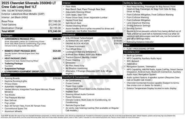 Used 2025 Chevrolet Silverado 3500 LT w/ Convenience Package AWD/4WD image 6