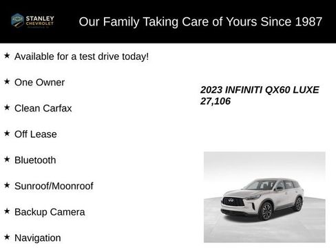 Used 2023 INFINITI QX60 Luxe w/ Cargo Package AWD/4WD image 9
