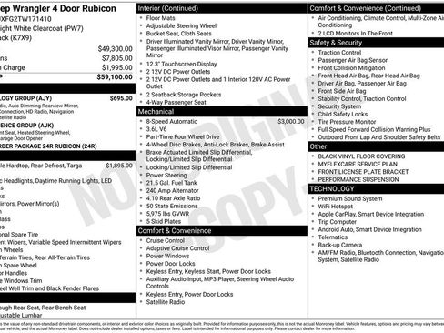 New 2026 Jeep Wrangler Unlimited Rubicon w/ Technology Group AWD/4WD image 6