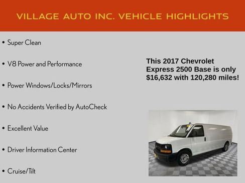 Used 2017 Chevrolet Express 2500 Extended RWD image 7