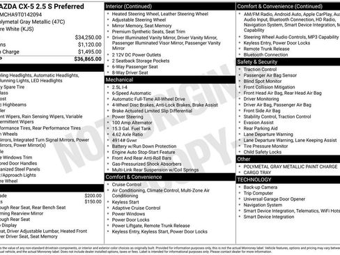 New 2026 MAZDA CX-5 Preferred AWD/4WD image 7