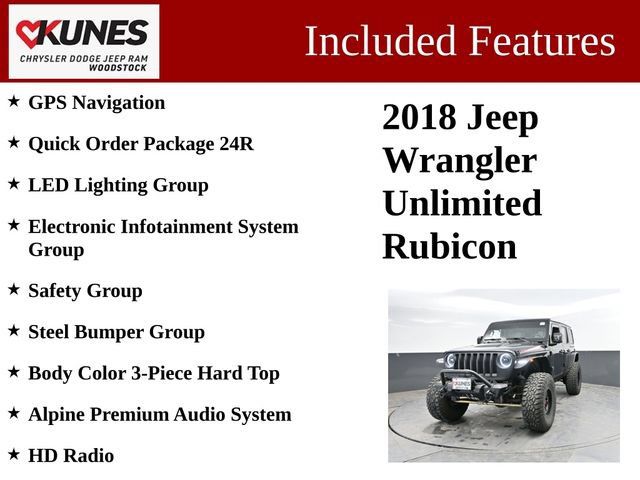 Used 2018 Jeep Wrangler Unlimited Rubicon AWD/4WD image 3