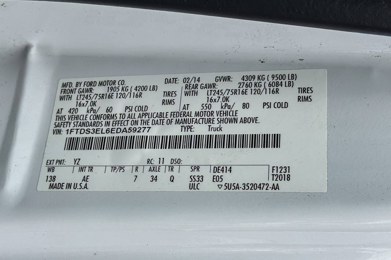 Used 2014 Ford E-350 and Econoline 350 Extended Super Duty w/ Power Group RWD image 18