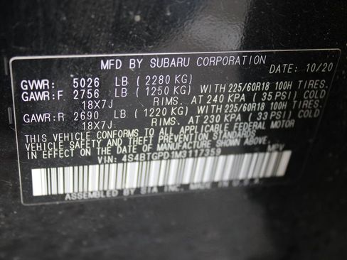 Used 2021 Subaru Outback Touring XT AWD/4WD image 73