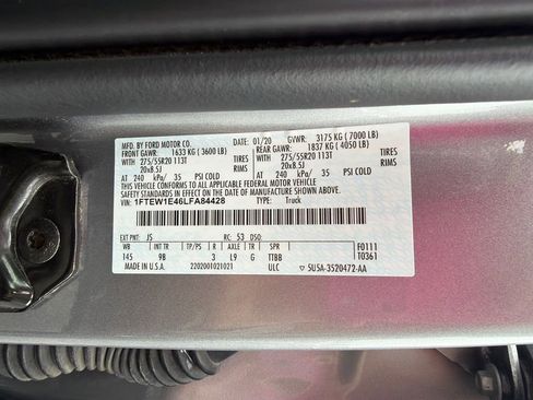 Used 2020 Ford F150 Platinum w/ Equipment Group 701A Luxury AWD/4WD image 45