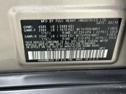 Used 2014 Subaru Outback 2.5i Limited AWD/4WD image 26
