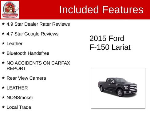 Used 2015 Ford F150 Lariat w/ Equipment Group 502A Luxury AWD/4WD image 4