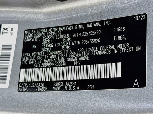 Used 2022 Toyota Highlander XSE AWD/4WD image 35
