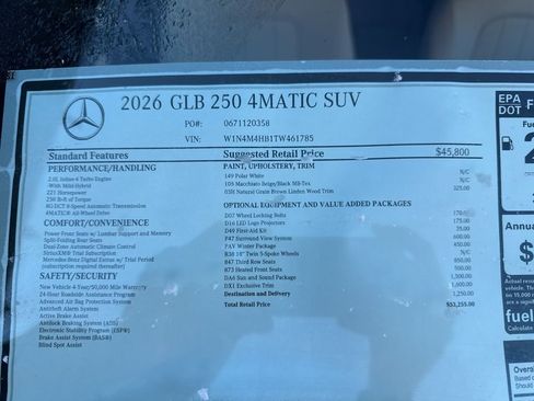 New 2026 Mercedes-Benz GLB 250 4MATIC image 13