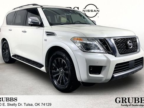 Used 2019 Nissan Armada Platinum w/ Captain's Chairs Package RWD image 1