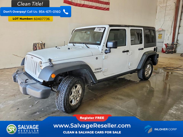 Used 2017 Jeep Wrangler Unlimited Sport w/ Quick Order Package 24S AWD/4WD image 1
