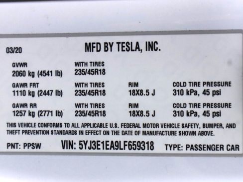 Used 2020 Tesla Model 3 Standard Range Plus RWD image 42