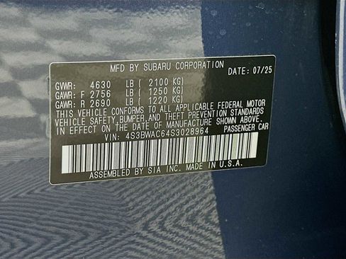 New 2025 Subaru Legacy Premium w/ Popular Package #1A image 29