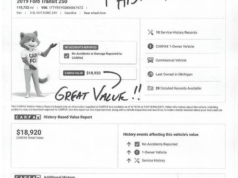 Used 2019 Ford Transit 250 130 Low Roof image 24