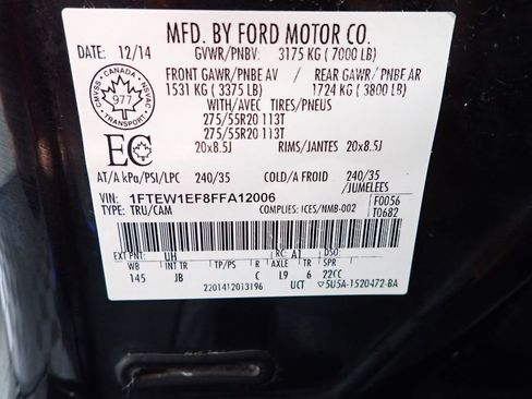 Used 2015 Ford F150 XLT w/ Equipment Group 302A Luxury image 47