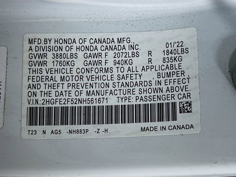 Used 2022 Honda Civic Sport image 35