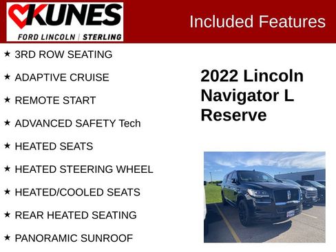 Used 2022 Lincoln Navigator L Reserve w/ Monochromatic Package AWD/4WD image 2