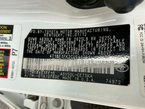 Used 2012 Toyota Camry SE image 34