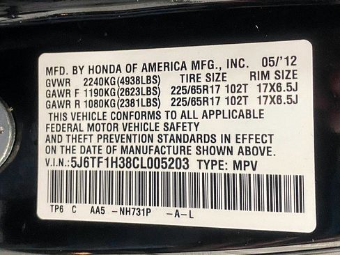 Used 2012 Honda Crosstour EX image 27