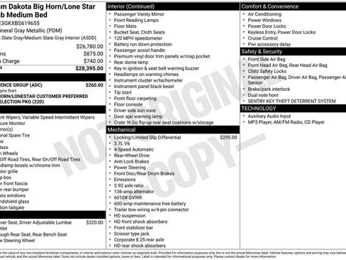 Used 2011 Dodge Dakota Big Horn w/ Convenience Group RWD image 4