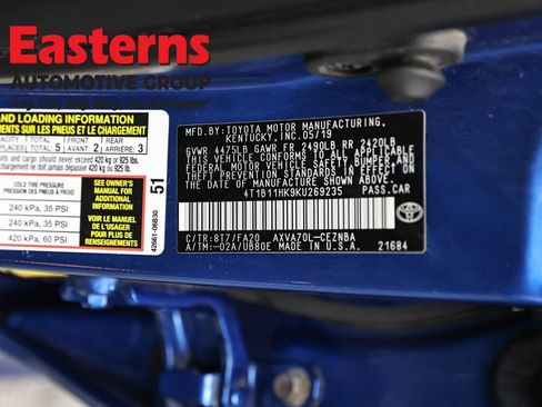 Used 2019 Toyota Camry LE FWD image 34