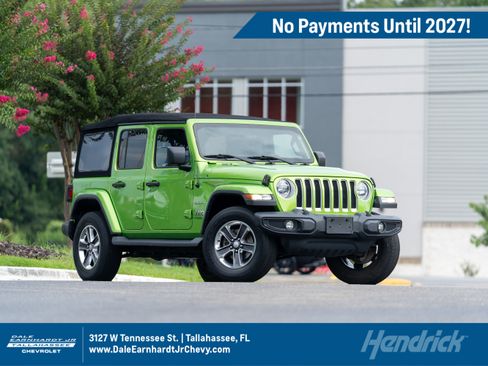 Used 2020 Jeep Wrangler Unlimited Sahara AWD/4WD image 1