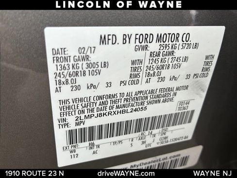 Used 2017 Lincoln MKX Select w/ Select Plus Package image 28