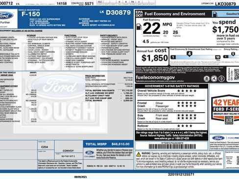 Used 2020 Ford F150 XLT w/ Equipment Group 302A Luxury image 3