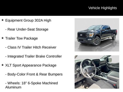 Certified 2022 Ford F150 XLT w/ Equipment Group 302A High AWD/4WD image 17