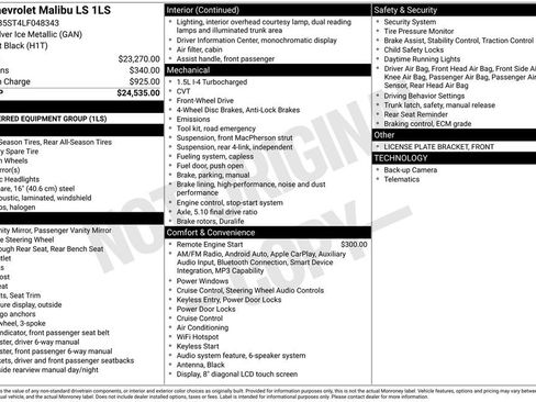 Used 2020 Chevrolet Malibu LS image 45