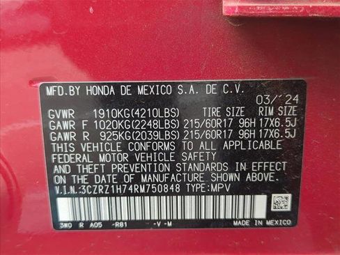 Used 2024 Honda HR-V EX-L image 26