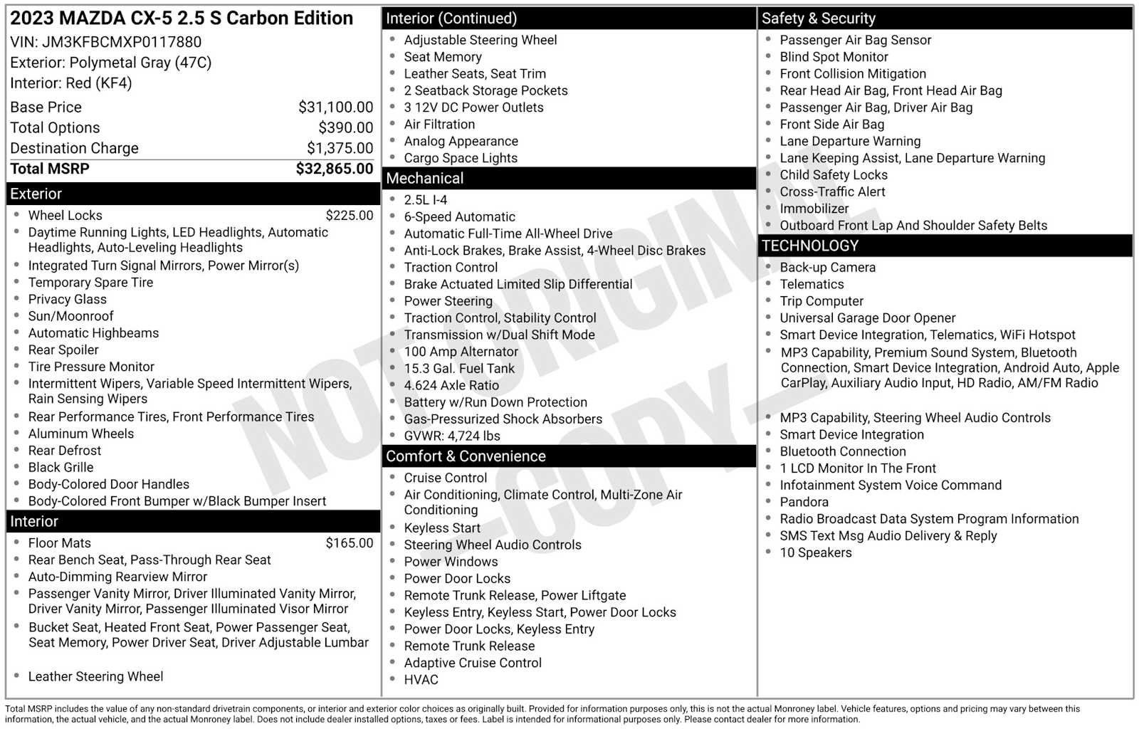 Used 2023 MAZDA CX-5 Carbon Edition AWD/4WD image 29