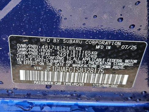 New 2025 Subaru Impreza 2.0i Sport image 17