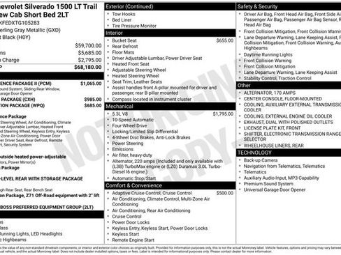 Used 2026 Chevrolet Silverado 1500 LT Trail Boss w/ Convenience Package II AWD/4WD image 4