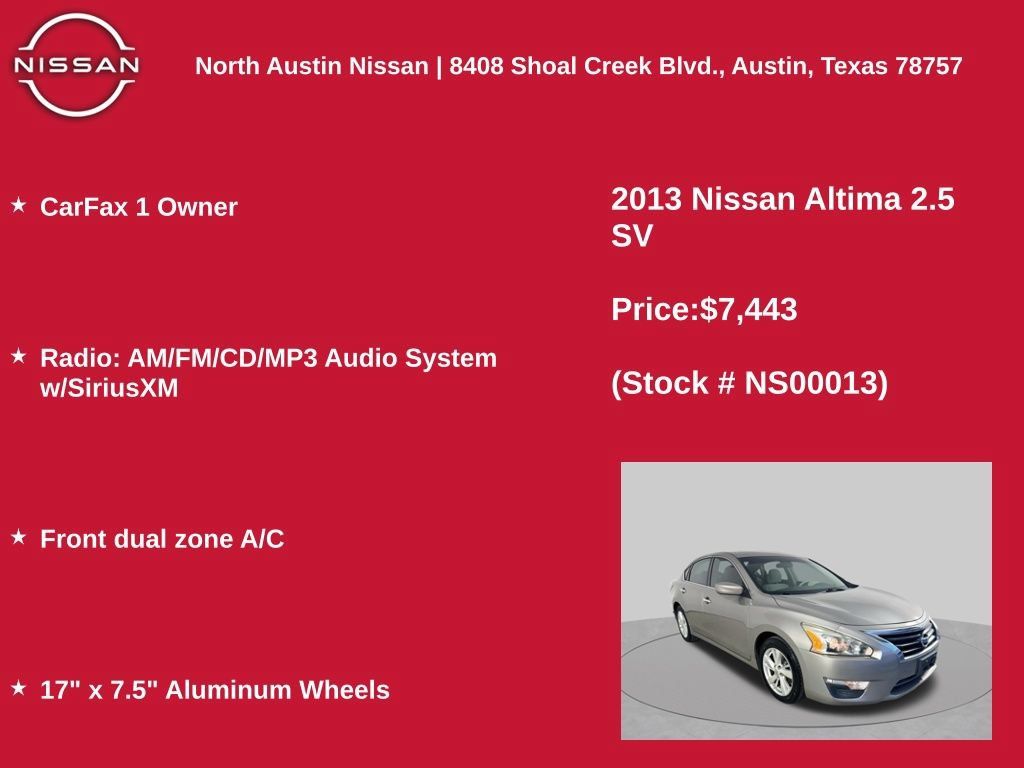 Used 2013 Nissan Altima 2.5 SV FWD image 11