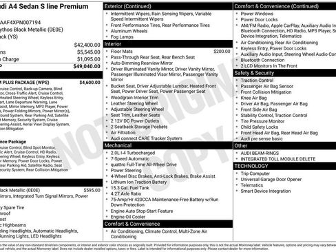 Used 2023 Audi A4 2.0T Premium Plus w/ Premium Plus Package image 2